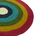 thumbnail image 4 of Gypsie Blu Hand Woven Natural Braided Jute Area Rug Multicolor Round Indoor Decorative Area Runner Online, 4 of 6