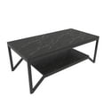 Flora Rectangle Coffee Table Bendire Black