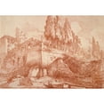 thumbnail image 3 of Jean-Honoré Fragonard 18x14 Black Modern Framed Museum Art Print Titled - Ruins of an Imperial Palace, Rome (1759), 3 of 5