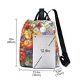 thumbnail image 3 of FORMRS Women's Travel Backpack Purse Anti-Theft Hidden Pockets Casual Shoulder Bag, Purple Floral Tomatoes, 3 of 7