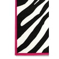 thumbnail image 2 of Furnish My Place 735 Zebra Pink 4'5"x6'9" Kid Area Rug for Playroom, Bathroom & Kindergarten Classroom, Black/White/Hot Pink, 2 of 8