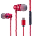 thumbnail image 1 of Type-C Port In-ear Super Bass type-c headphone In-ear Line Control Earphone Phone Headphone Microphone Wired Headset, 1 of 9