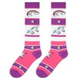 thumbnail image 5 of Cool Socks, Womens, Knee High Compression Socks, Unicorns Print, 5 of 6