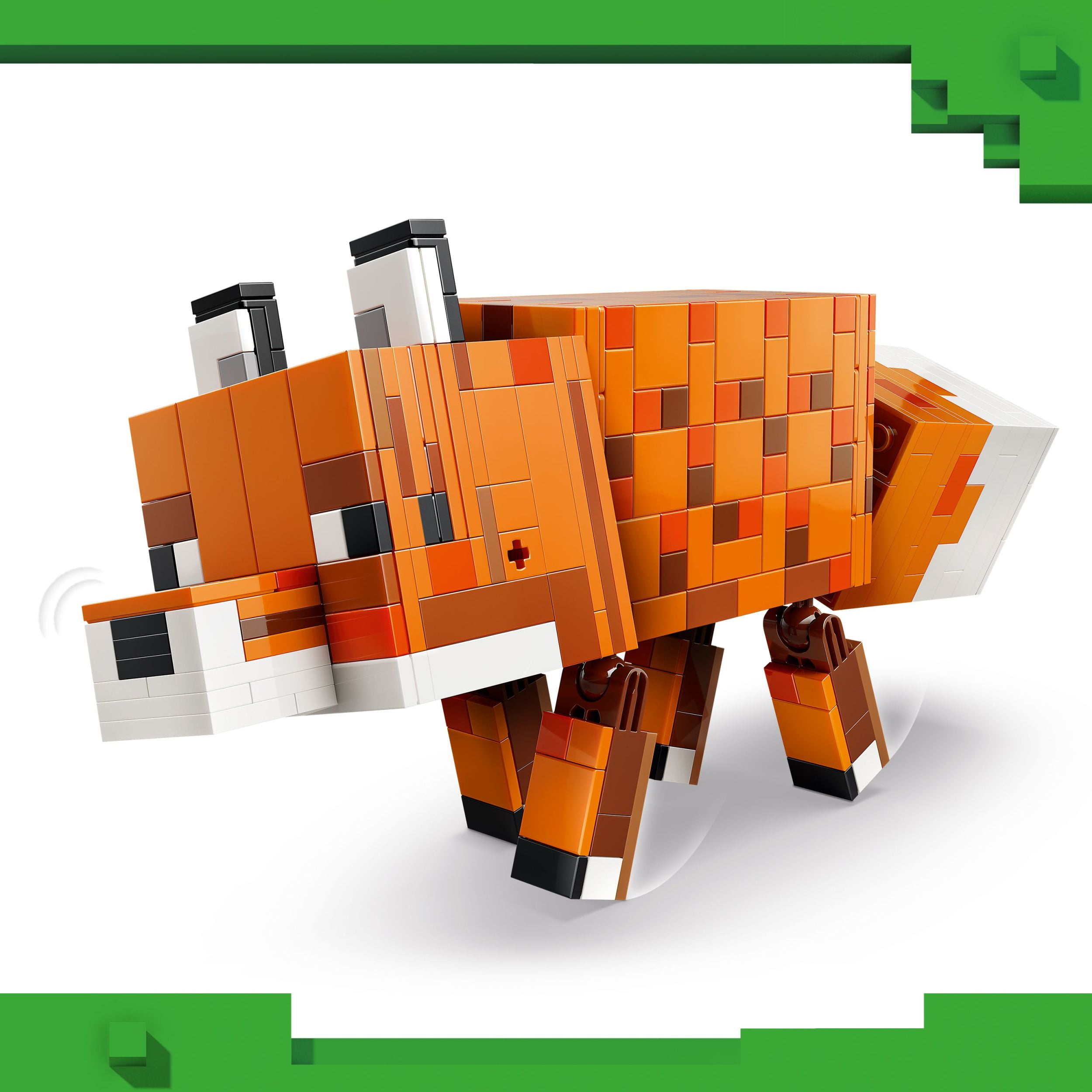 LEGO Minecraft Le Renard, Cadeau de Décoration de Jeu 21588