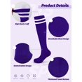 thumbnail image 4 of Espinilleras y calcetines de fútbol para niños Hryrbay, morado, 4 of 6