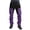 Purple, variant on Mens Overalls Two Color Splicing Casual Pants Clothes