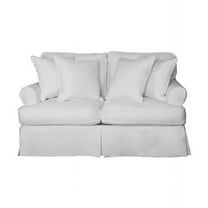 Horizon Slipcovered Loveseat Peyton Pearl