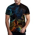 thumbnail image 1 of YDLCAFD 2023 Colorful Graffitiss 3D Printed Pigment T Shirt For Men, 1 of 4