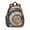 Orange and Blue, variant on Purple and Black Tie Dye Pattern Backpack for School, Cute School Bag with Adjustable Shoulder Straps and Padded Back, 15"x11.42"x5.5"
