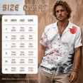 thumbnail image 6 of Tsovthrid Ink-Wash Cherry Blossom Mountain Print Linen-Like Couple Matching Shirts, Women's Maxi Dress with Pockets and Men's Aloha Shirt, 2026 Beach Couples Outfit for Husband Wife, 4XL, 6 of 7