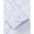 thumbnail image 4 of sogami Mens Long Sleeve Collared Button-up Shirt Regular Fit Solid Wrinkle-Free White Dresses Shirt Business Casual, 4 of 8
