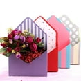 thumbnail image 2 of Nvzi gifts, flowers, gift box packaging paper, hand-held envelope flower box, accompanying hand gift flower arrangement, hand held flower basket foldable (red dot style), 2 of 4