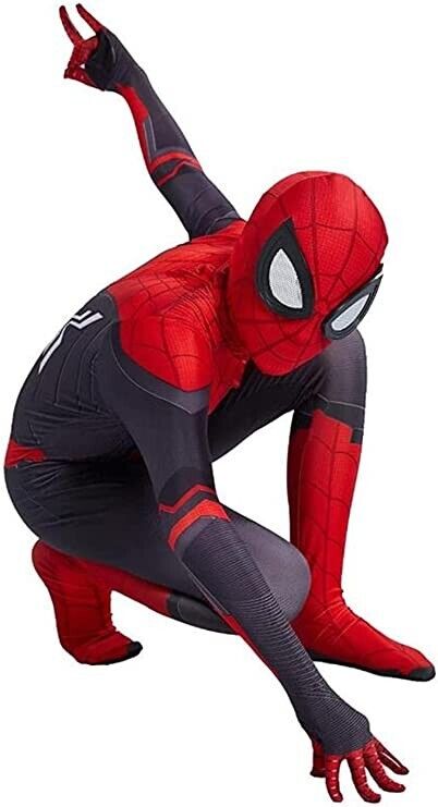 ZUITEH Boy Spider Superhero Costume Halloween Party Kids Jumpsuit Cosplay Bodysuit Children Great Gifts for Kids