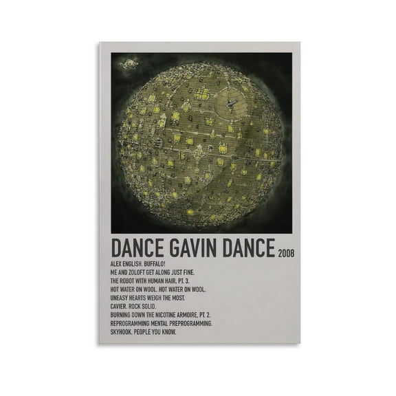 Dance Gavin Dance Canvas Poster Bedroom Decor Office Decor Gifts Unframe-style