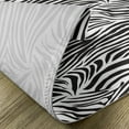 thumbnail image 5 of Ambesonne Black White Place Mats Set of 4, Wild Zebra Lines, Standard Size, Black White, 5 of 6