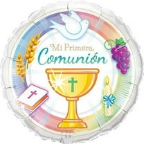PMU "Mi Primera Comunion" My First Communion 18in Mylar-Foil Balloon (1/pkg) Pkg/1