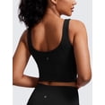 thumbnail image 5 of CRZ YOGA Sujetador Deportivo Mujer Butterluxe U Espalda Acolchado Cultivo Cima Elevado Cuello Palangre Negro Grande, 5 of 5