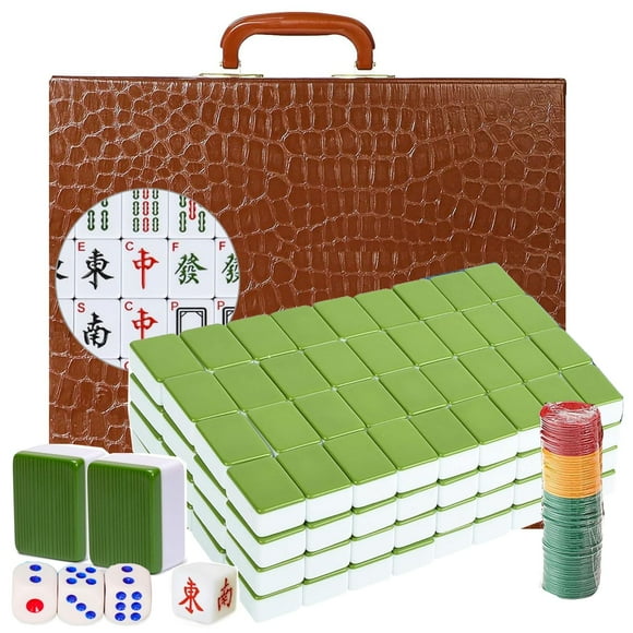 Juego de mahjong LANYOTA Chinese Mahjong con funda de viaje