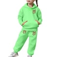 thumbnail image 6 of Trendy Preppy Cheetah Print Bow Hoodie 2 Piece Outfit - Fall Sweatshirt Set for Teen Girls, 6 of 7