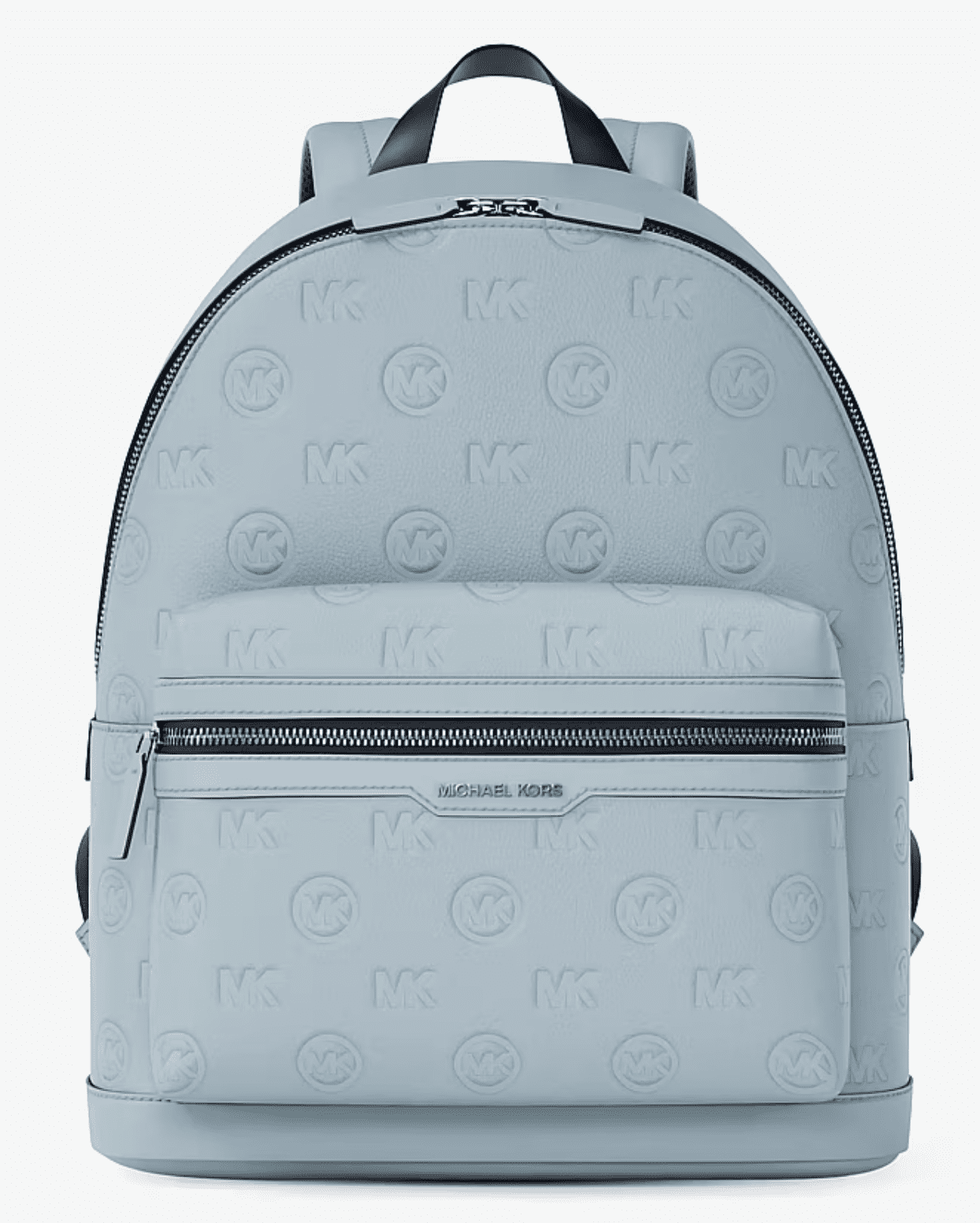 Coach Court Medium Backpack in Black Pebbled Leather with