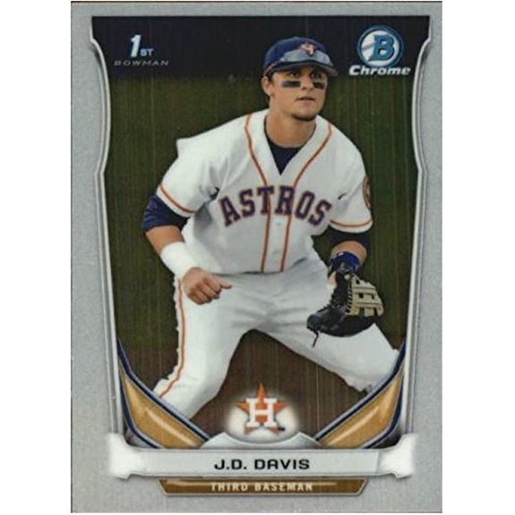 Collectible 2014 Bowman Chrome Mini #234 J.D. Davis RC Rookie Astros MLB Baseball Trading Card