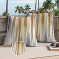 thumbnail image 3 of Brown Gray Outdoor Pillow Covers 24x24 Set of 2,Waterproof Patio Throw Pillowcase Protectors,Vintage Abstract White Ombre Texture Square Decorative Pillow Shams Cushion Covers for Seat Bed Couch Sofa, 3 of 8