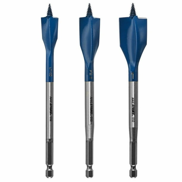 Juego de brocas para perforar madera BOSCH NS5003 Nail Strike, 3 piezas