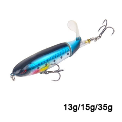 Whopper Plopper 13/15/35g Swimbait Hard Lure VIB Jig Spin Bait Fishing Rotating Tail Topwater Fishing Tackle Sea Spoon For Pike JL-507-7 140mm-35g