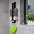 thumbnail image 2 of Black - 1 Piece Towel Bar, Self Adhesive Towel Rack, Wall Mounted Towel Rack, SUS 304 Stainless Steel Matte Towel Rack for Bathroom and Kitchen., 2 of 5
