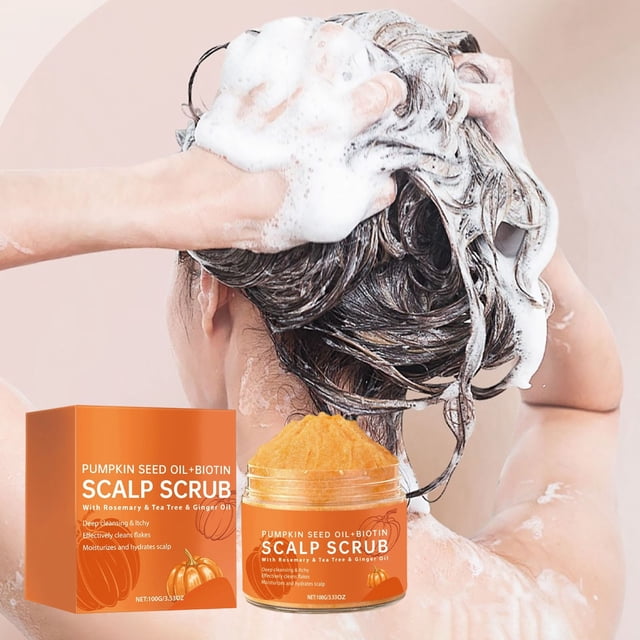 Scalp Scrub Hair Care Plant Abrasives Periodic Cleaning Nourishing Scalp And Maintaining Healthys Hair 100g