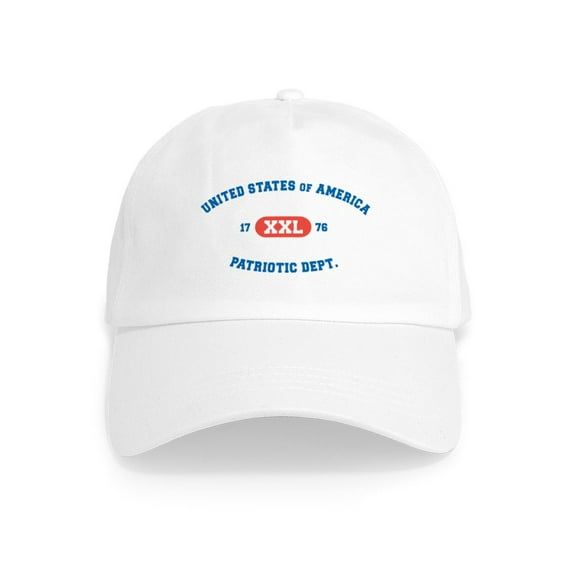 CafePress - Patriotic Dept. Cap - Adjustable 100% Brushed Unisex Casual Cotton Baseball Cap, Beige, 1