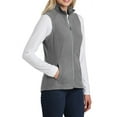 thumbnail image 2 of Mafoose Women's Tricot Pockets Lightweight Microfleece Vest Pearl Grey Medium, 2 of 5