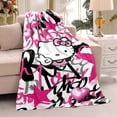 thumbnail image 3 of Hello Kitty Couverture Dessin Animé Kawaii Couverture Douce Confortable Chaude Couverture Cadeau Fille LS, 3 of 7