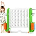 thumbnail image 6 of KORIMEFA Jumbo 4 in a Row Game,4-to-Score Giant Game Set for Kids & Adults,Adjustable Height (2.5-3.2FT) Connect Game with Quick-Release Slider, Indoor&Outdoor Family Party Games(White Green), 6 of 8