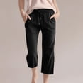 thumbnail image 2 of Kids Comfortable High Waisted Wide Leg Pants Drawstring Elastic Trousers Comfy Straight Leg Long Pants With Pockets, 2 of 5