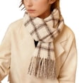 thumbnail image 4 of Aolie Winter Scarf for Women, Scottish Checked Scarf Fleece Christmas Oversized Thick Fashion Scarves, Fashion Xmas Women's Scarf, 4 of 5