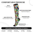 thumbnail image 2 of Rateoe Vegetable (2) Compression Socks for Women and Men 20-30mmHg-Circulation Support Socks Knee High Nurse Pregnant Running Medical and Travel Athletic, 2 of 7