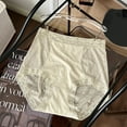 thumbnail image 2 of Women Panties Elongated Crotch Plus Size High Waist Breathable Brief Woman Underwear Light Green M, 2 of 4