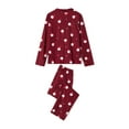 thumbnail image 6 of FOCUSNORM Christmas Family Matching Pajamas Long Sleeve Pj Set  Festival Party Sleepwear with Button, 6 of 8