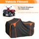 thumbnail image 2 of Cubierta para ATV para Suzuki KingQuad 750 2008-2025 Cubierta para Cuatrimoto Impermeable de Tela Oxford con Recubrimiento de PU a Prueba de Viento Protección Exterior para Todo Clima Negro, Naranja, 2 of 6