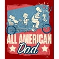 thumbnail image 2 of Men's The Simpsons All American Dad Graphic Tee Red Large, 2 of 5