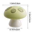 thumbnail image 4 of Toilet Flush Button Extended Press Rod Mushroom Shaped Bathroom Toilet Tank Lever Handle Replacement Soft Silicone Press Kit Easy Install Adhesive （Green）, 4 of 7