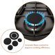 thumbnail image 3 of unbranded 6Ud Tapa Repuesto Cocina Gas Negro Compatibilidad Amplia Y Material Resistente, 3 of 8