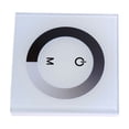 thumbnail image 2 of Controlador de interruptor de pared con regulador de intensidad táctil de un solo color, tira de luz LED CC 12 V-24 V, blanco, 2 of 14