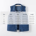 thumbnail image 2 of Cmfcve Women's Denim Vest Jacket Casual Sleeveless Waistcoat Summer Distressed Casual Loose Fit Jean Shirts with Pockets, 2 of 8