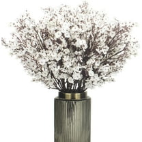 10 Bundle Artificial Babys Breath Flowers Fake Gypsophila Bouquet Faux Silk Floral for Flower Arrangements Kitchen Wedding Home Decor (Blue)