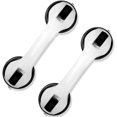 thumbnail image 1 of 2-pack Of 12" Bathroom Grab Bars Shower Handle With Strong Suction Cup, 1 of 4