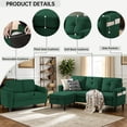 thumbnail image 5 of Pingliang Home Living Room Furniture Set,Sectional Sofa Couch with Storage Ottoman and Loveseat,3 Seater L-shaped Sofa and 2 Seater Couch for Home Apartment Studio Office, 5 of 7