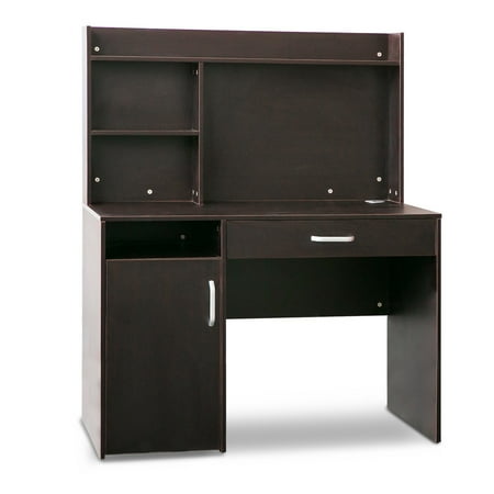 Merax Home Office Computer Desk with Hutch and Bookshelves