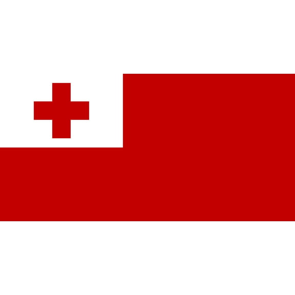 Tonga Flag Decal Sticker - 6 inches wide